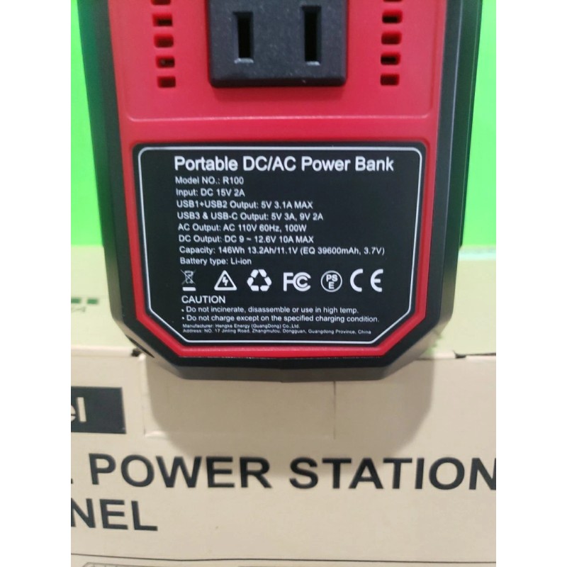 Combo Model 100W Portable Power Station with 40W Solar Panel