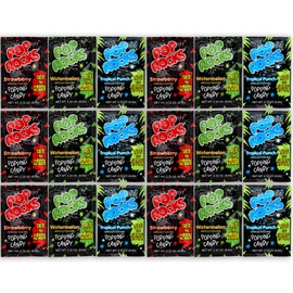 The Hampton Candy Company Pop Rocks Candy 18 Pack, 6 Flavors of Each - Watermelon, Strawberry, Tropical Punch
