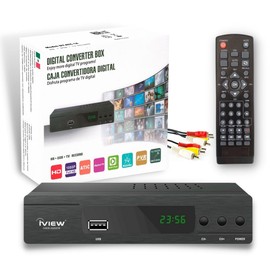 LUXVI 📺 Decodificador Full HD 1080p - Sintonizador Digital para Televisores Convencionales - Grabación PVR y Control Remoto Incluido