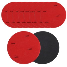 9 Pcs Bowling Ball Sanding Pads,Polishing Cleaning Kit,Sanding Pads Set with Grit 180 320 400 500 800 1000 1200 1500 2000 2500 3000 Bowling Accessories for Surface Pad Cleaning Polishing Ball Pad