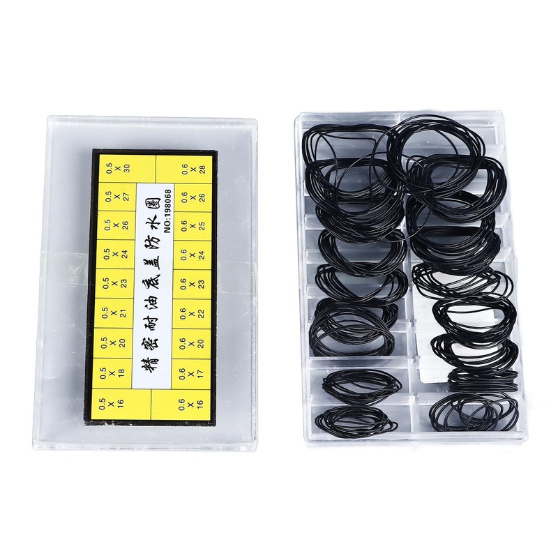 180 Pieces O Ring Watch Gasket 18 Types Rubber Seal