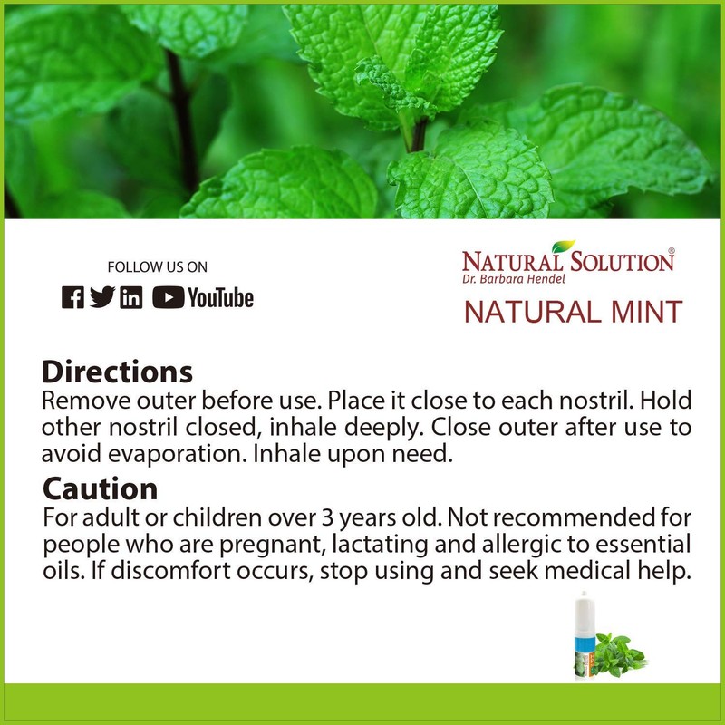 Natural Solution Himalayan Salt Inhaler, Help Clear Nose Congestion, Boost