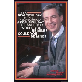 MISTER ROGERS' NEIGHBORHOOD BEAUTIFUL DAY 24X36 POSTER CHILDREN TV MR GIFT NEW