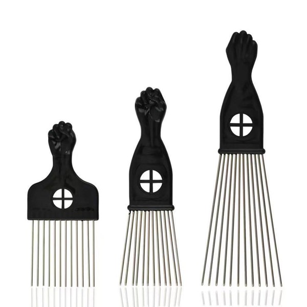 3 Pcs Afro Comb for Curly Hair,Pick Combs Set,Professional 3