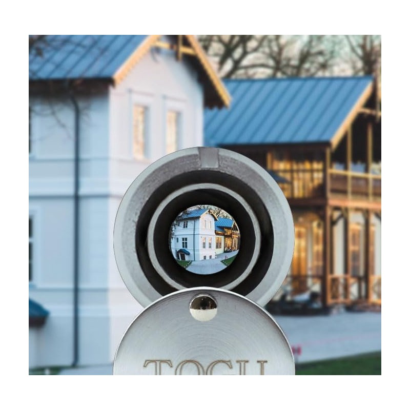 TOGU 220-degree Solid Brass Peep Holes for Door with 16mm
