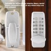 HURRISE Code Lock, 2-8 Digit Combination, Waterproof, Silver, Modern, Keyless