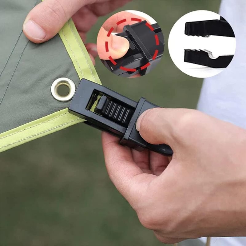 WEZCHUGHAOL Adjustable Heavy Duty Lock Grip, 20Pcs Tarp Clips Tent