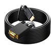 Generic HDMI to VGA Adapter, 30ft, with Audio, Gold-Plated Connector,
