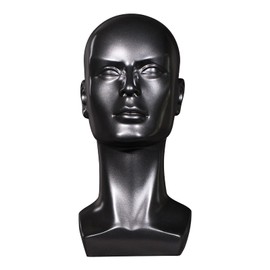 JINGFA Exquisite Male Mannequin Head PVC, Long-Lasting, Smooth Surface, Safe for Glasses & Sunglasses, Ideal for Salon Display, Home Decor, Parties Malls