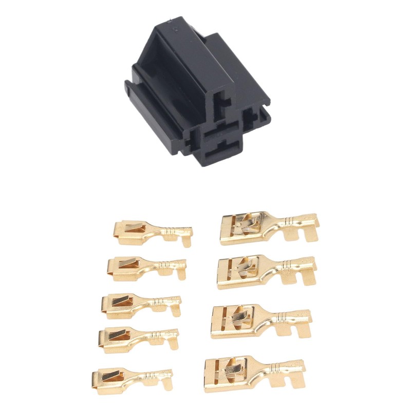 10pcs Relay Connector Kit Bracket 5 Pin Housing Socket 12V