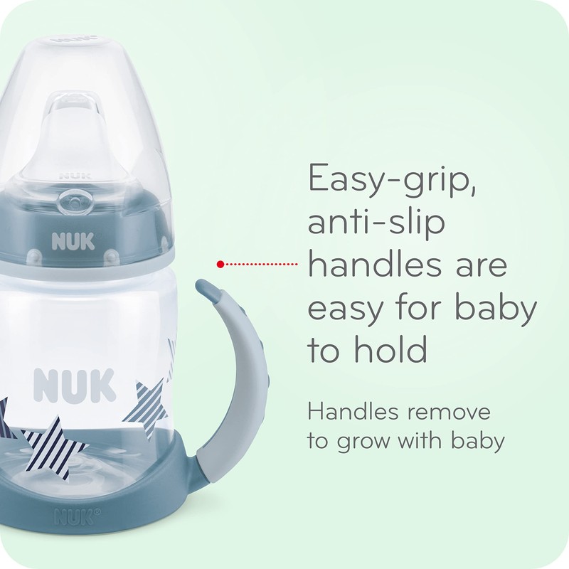 NUK Taza de aprendizaje, 10 onzas, paquete de 2, más