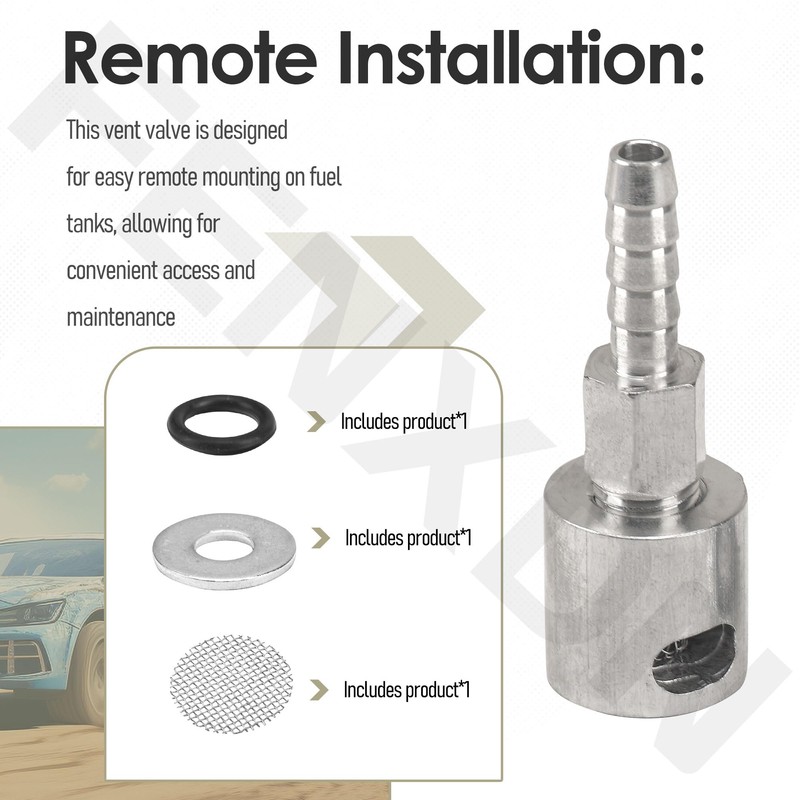 5/16" Barb Remote Mount Vent Valve for Fuel Tanks -