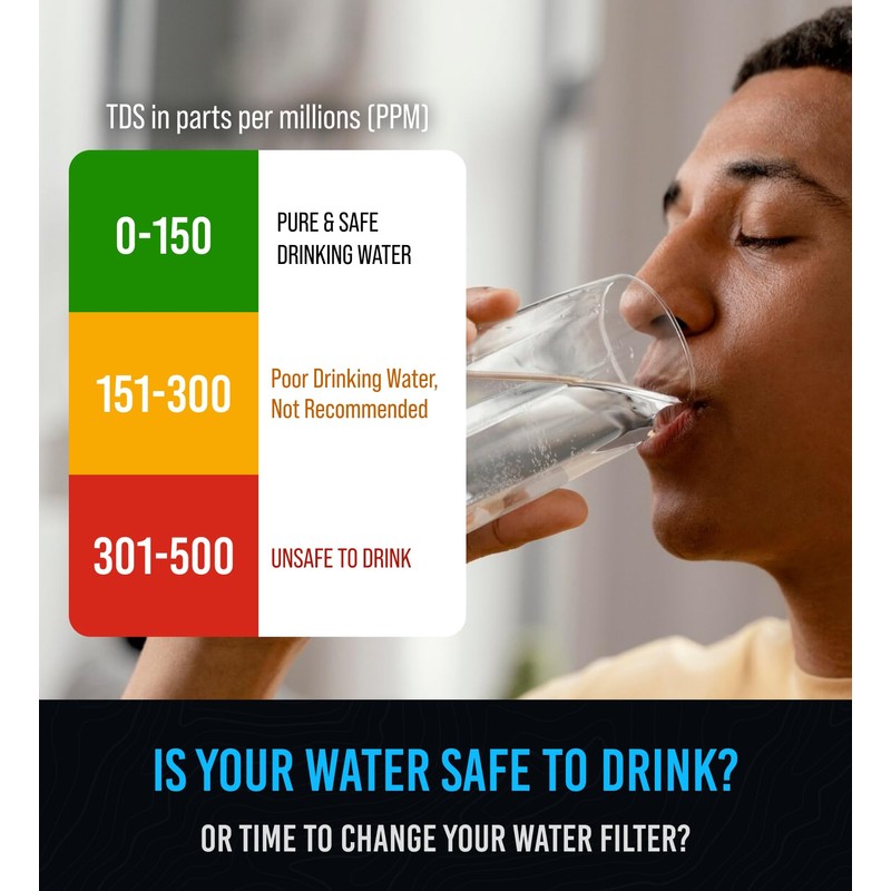 Professional Water Tester for Drinking Water - Accurate TDS Meter