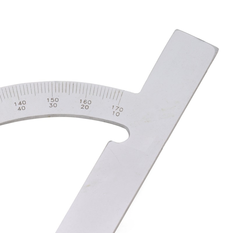 Woodworking Protractor Carbon Steel High Accuracy Easy Read Portable Adjustable