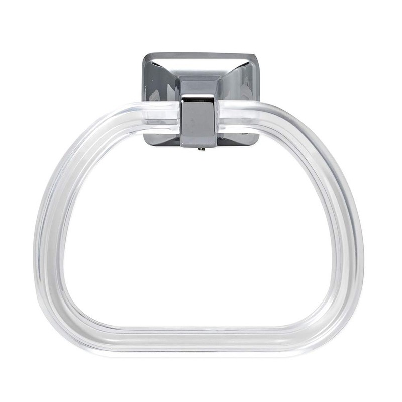 EZ-FLO 15232 Bathroom Towel Ring with Concealed Screw, Chrome