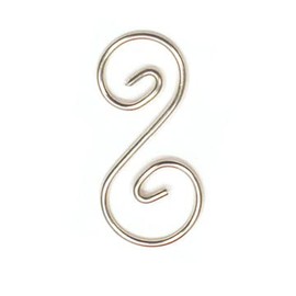 6 Pack 1.5 in. Curly Q Decorative Hangers for Suncatchers and Stained Glass Panels