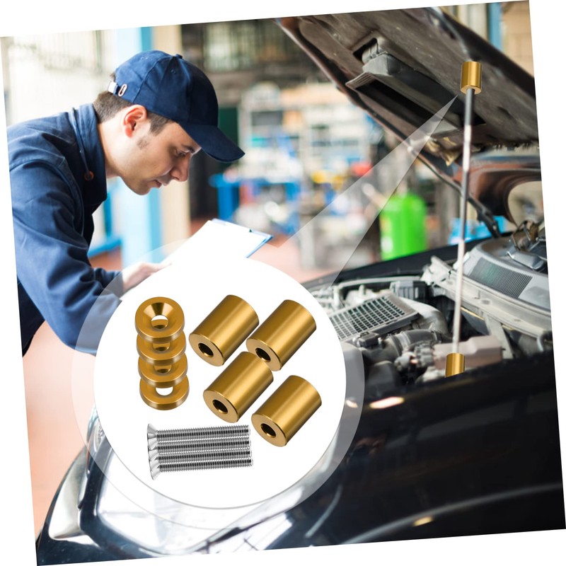 BUGUUYO Engine Hood Spacer Riser Kit Ventilation Spacers for Enhanced