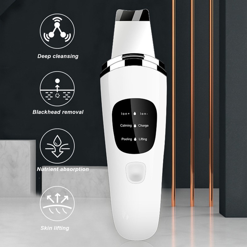 Skin Scrubber Machine Blackhead Removal High Frequency Vibration Facial Pore