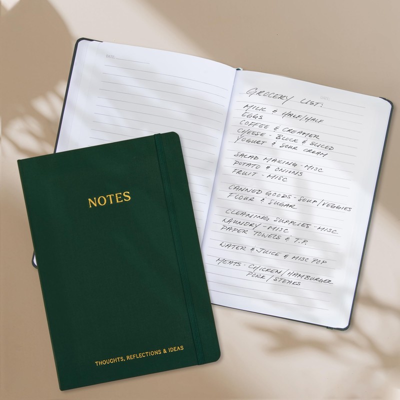 ZICOTO Aesthetic Thick Linen Journal Notebook For Women - Modern