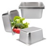 Biugaaufai 5 Pack 1/2 Size Stainless Steel Steam Pan, 6