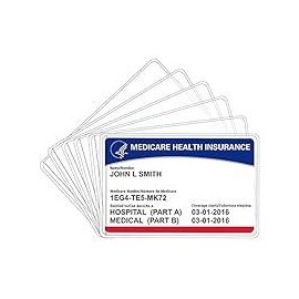 Protect your identity with our Medicare Card and social security card Protector Sleeves - Pack of 6 - Number of Items: Number of Items: 6
