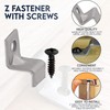 Performore 20 Pack Z Tabletop Fasteners with Black Set of