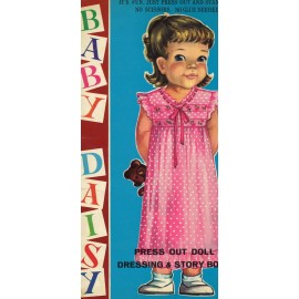 VINTG UNCUT 1960s BABY DAISY PAPER DOLL ENGLAND RARE LASER REPRODUCTION~N