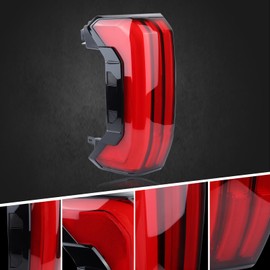 Duolctrams LED Tail Light Rear Lamp Assembly (3-PIN, On and Off Turn Signal, Non Sequential) Without Tailgate Switch Compatible with 2022 2023 Toyota Tundra Left Driver Side 81560-0C130