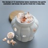 MEKBOK Garlic Keeper,Garlic Keeper for Counter,White Ventilated Garlic Container,Ceramic Garlic