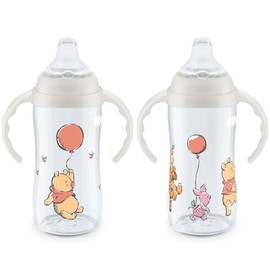 NUK - Taza para aprendices, 10 onzas, paquete de 2, Pooh Bear - Boquilla suave, asas de fácil agarre, sin BPA, a prueba de derrames