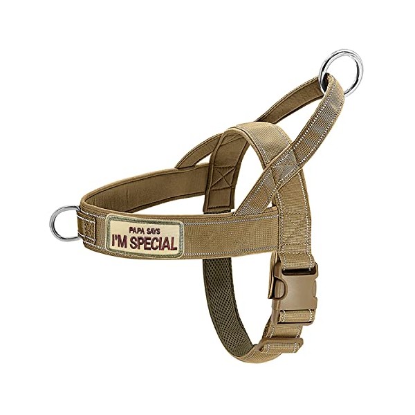 QIFBYFB No Pull Dog Harness for Medium Large Dog, Reflective