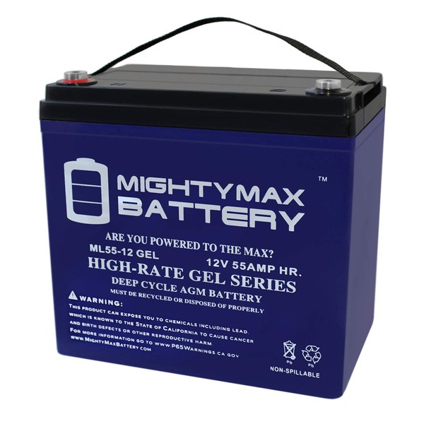 Mighty Max Battery 12V 55AH Gel Battery for Hy-Security SwingSmart DC20 Gate Opener Brand Product