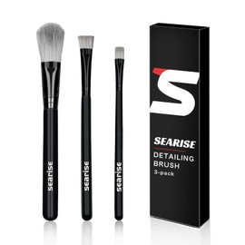 SEARISE Detailing Brush, Car Wash Brush, Detailing Brush, Ultra Fine Type, Emblem for Cleaning Gaps and More Details, Set of 3