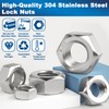 ZQZ 370 PCS Metric Hex Nuts Assortment Kit,M2 M2.5 M3