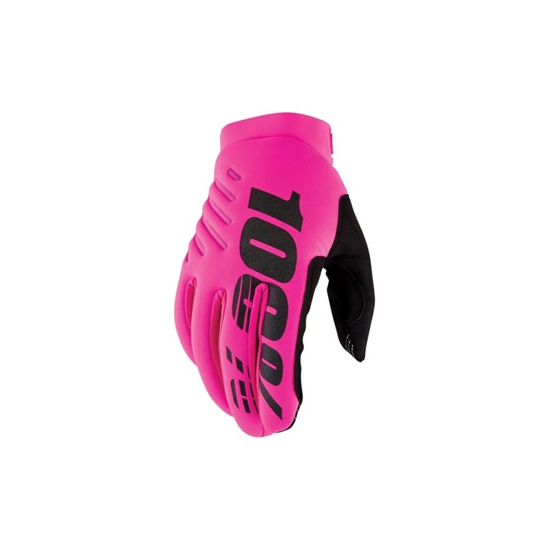 100%, 100%, Brisker Gloves, Adult, S, Neon Pink
