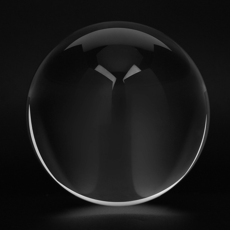 80mm Transparent Sphere K9 High Purity Photography Crystal Lens Ball