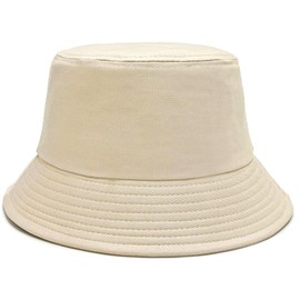 Malaxlx Khaki Bucket Hat Beach Sun Hat for Women Men Teens Outdoor Travel Summer Trendy Fishing Hat