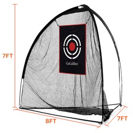 Golf Swing Net,Golf Hitting Net for Backyard,Golf Net,Golf Practice Net,Golf Net for Indoor,High Impact Golf Impact Screen,Golf Driving Range 8x7x7FT with Carry Bag and Target