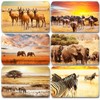 Australia Africa Mountains Landscapes 6 Rectangular Fridge Magnets 7 cm