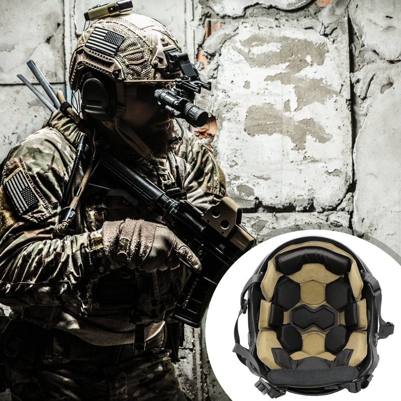 Yzpacc Tactical Helmet Pads, Universal Replacement EX Helmet Internal Memory