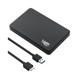 2.5" Hard Drive Enclosure USB 3.0 to SATA III Tool Free with UASP LED Lamp