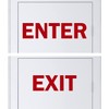 Enter Exit Vinyl Decals - Office Business Entrance Door Signs