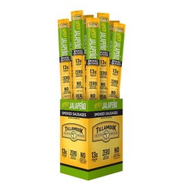Tillamook Country Smoker Real Hardwood Smoked Meat Stick, Spicy Jalapeno, 1.44 Ounce