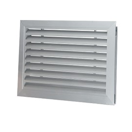 Door Vents for Interior Doors Two Sided, 20” x 12” Door Louver Vent Aluminum Louvered Door Vent White Door Air Vent Grille for Bathroom Garage Cabinet