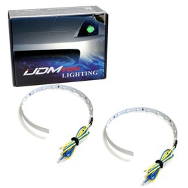 iJDMTOY Emerald Green 15-SMD LED Accent Ambient Lighting Kit Compatible with Car Motorcycle Projector Lens Demon Eye Retrofit