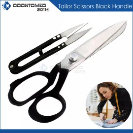 ODM 9 inch dressmaker scissors Black sharp shears cutting fabric sewing tailoring