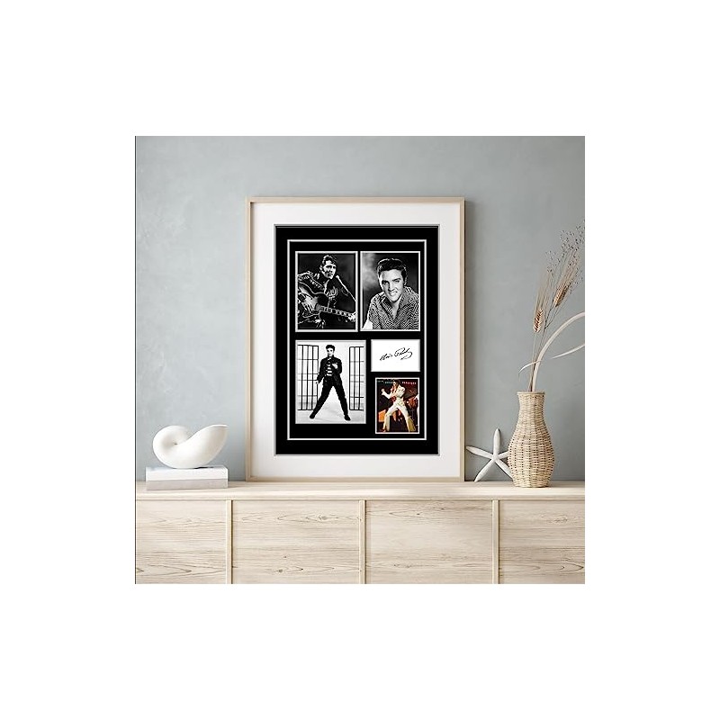 Stunning Quality Elvis Presley Signed/Autographed Print (A3 Print 42cm x