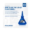 Polaris 1.25 Quart Funnel with Cap, Blue - Mess-Free and