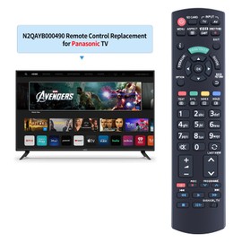 N2QAYB000490 Replacement Remote Control for Panasonic TV TX-P42G30E TX-P46G30E TX-P50G30E TX-L32E30E TX-LR32E30 TX-PF50G30 TX-PF42G30E TX-LF42G20S TX-P46G30E TTX-P42GGW30 TX-L42E3E
