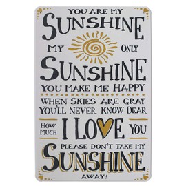 ARTCLUB You are My Sunshine i Love You, Metal Tin Sign, Vintage Plaque Poster Home Wall Decor